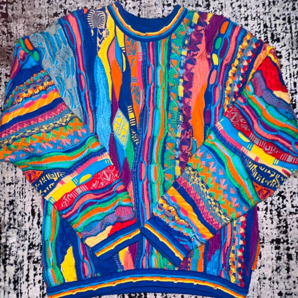 VINTAGE 90's MULTICOLOR COOGI SWEATER